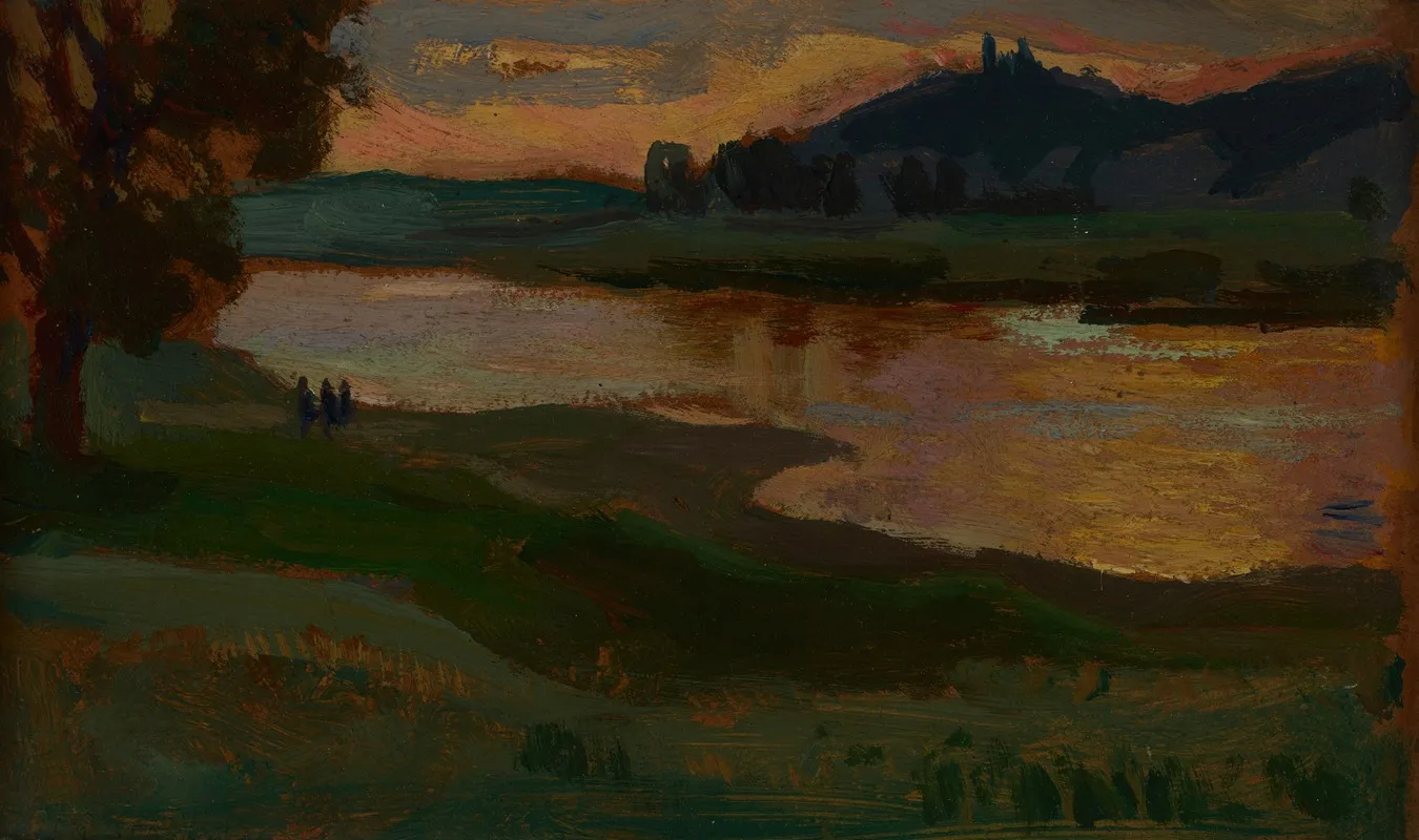 Bielany At Dusk