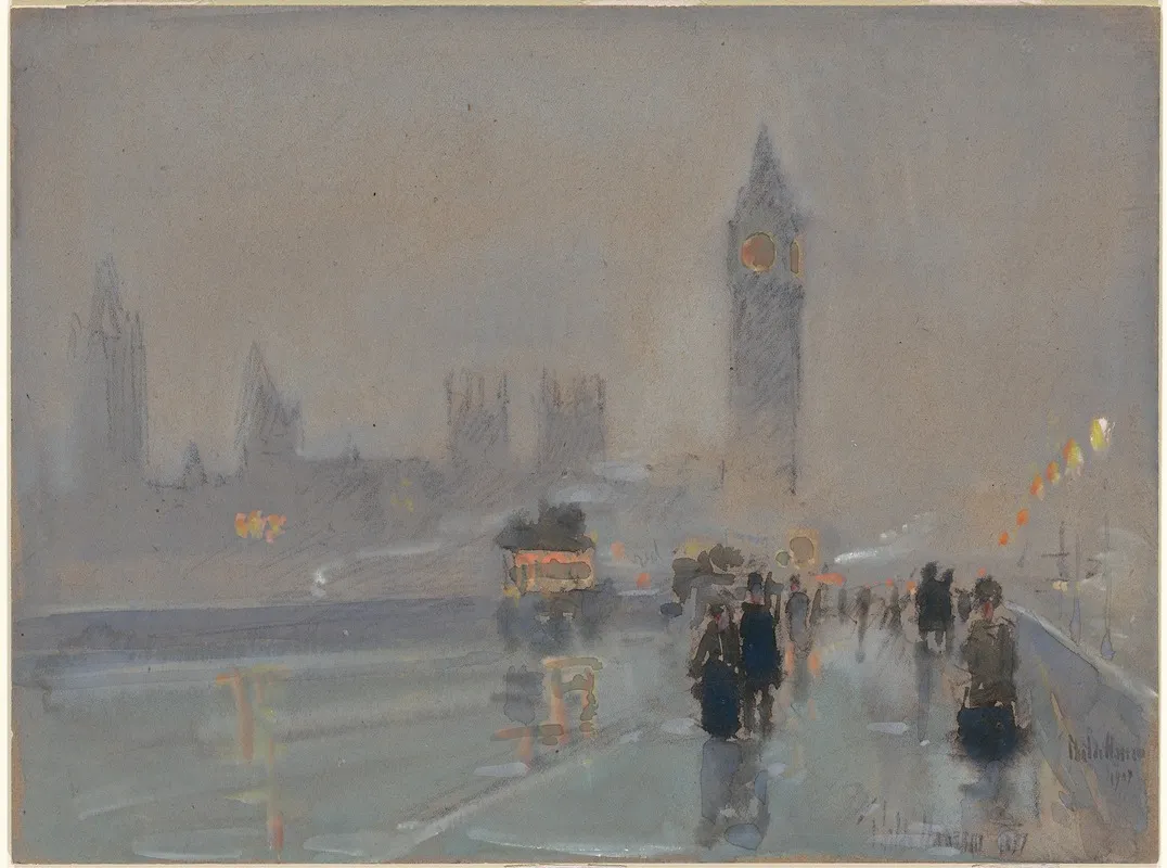 Big Ben by Childe Hassam - Canvas Print