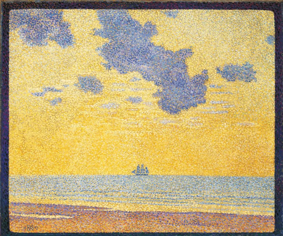 Big Clouds by Theo van Rysselberghe - Canvas Print