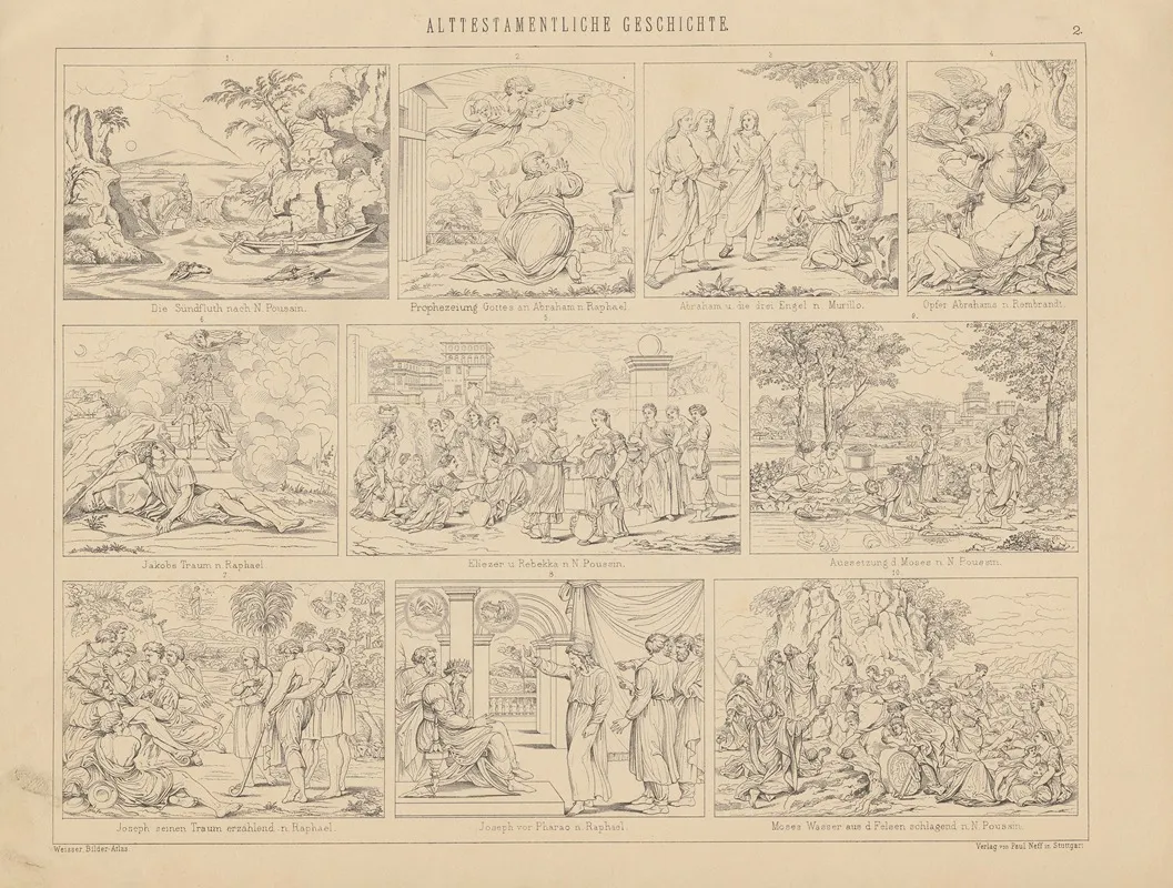 Bilder Atlas Zur Weltgeschichte Pl 002 by Ludwig Weisser - Canvas Print