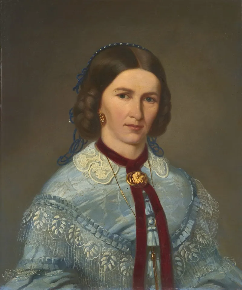 Bildnis Der Berhardine Faller Geb Kleiser by Daniel Cornelius Gesell - Canvas Print