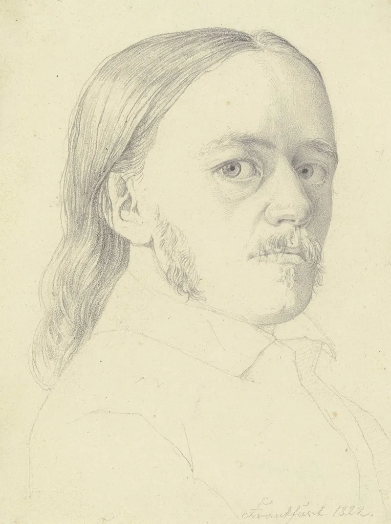 Bildnis Des Kupferstechers Carl Barth Aus Hildburghausen by Nikolaus Hoff - Canvas Print