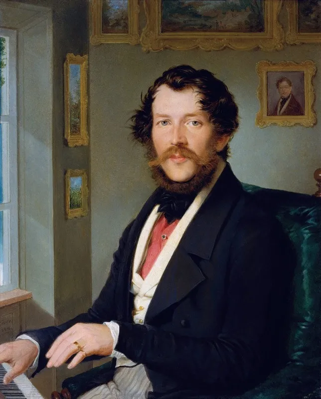 Bildnis Eines Herrn Vor Dem Klavier