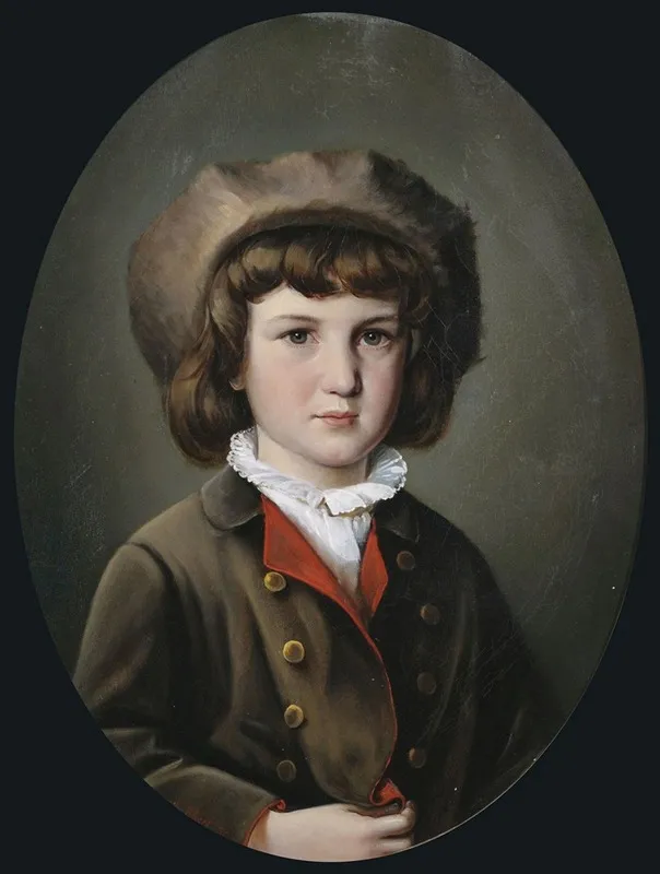 Bildnis Eines Jungen In Gruner Jacke Mit Pelzmutze