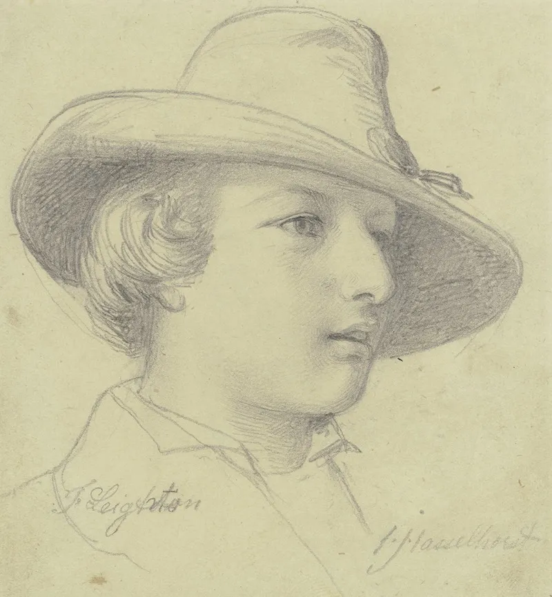 Bildnis Frederic Leighton Mit Hut