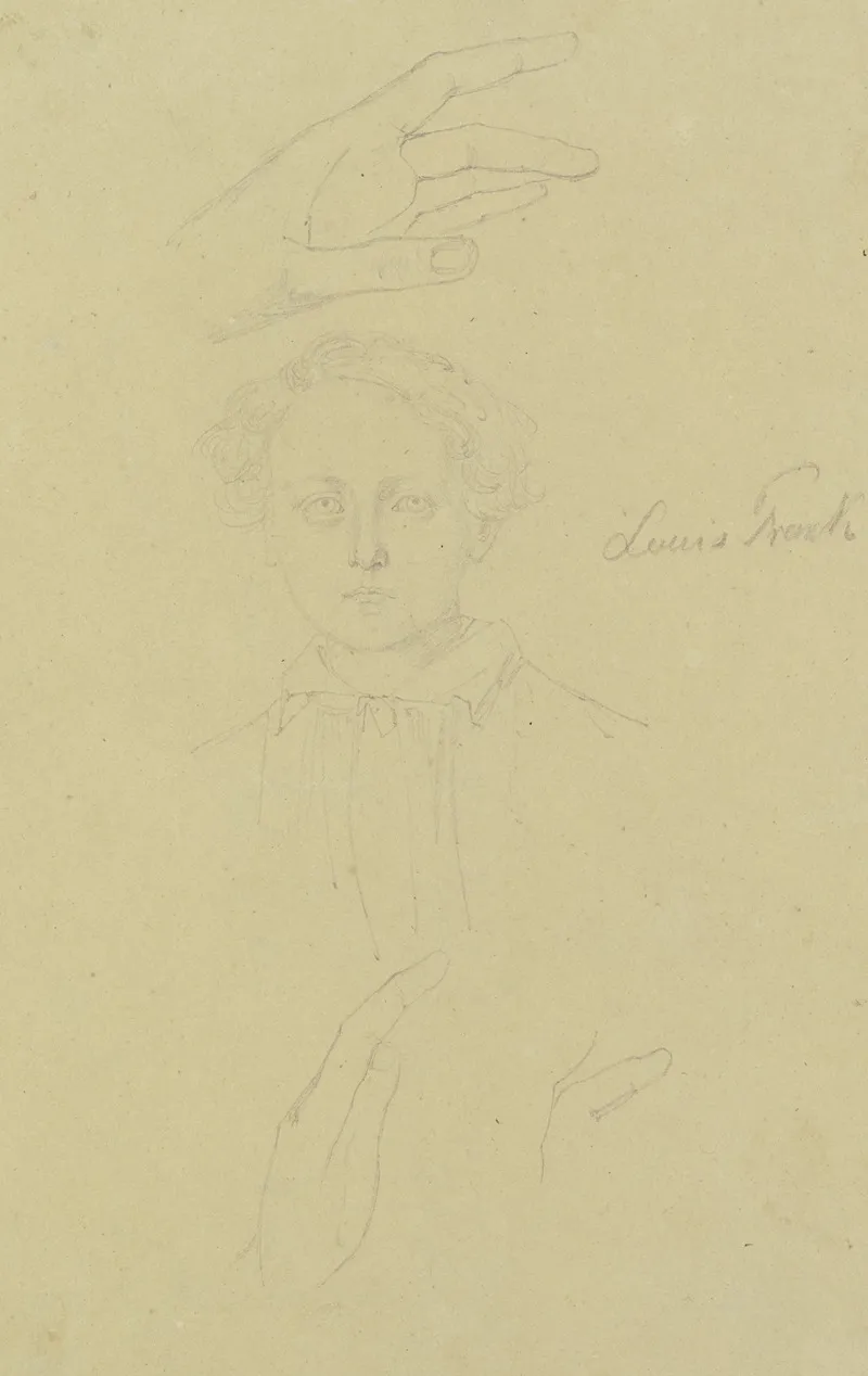 Bildnis Louis Frank Und Handstudien
