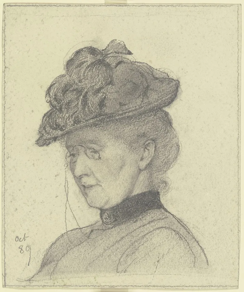 Bildnis Luise Scholderer Mit Hut