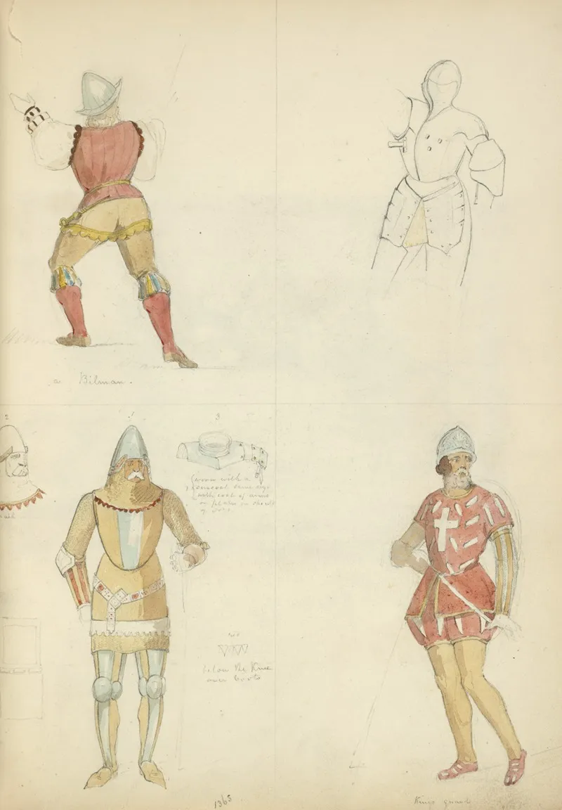 Bilman Half Length Study Of Armor Man In Armor 1365 Kings Guard 1475