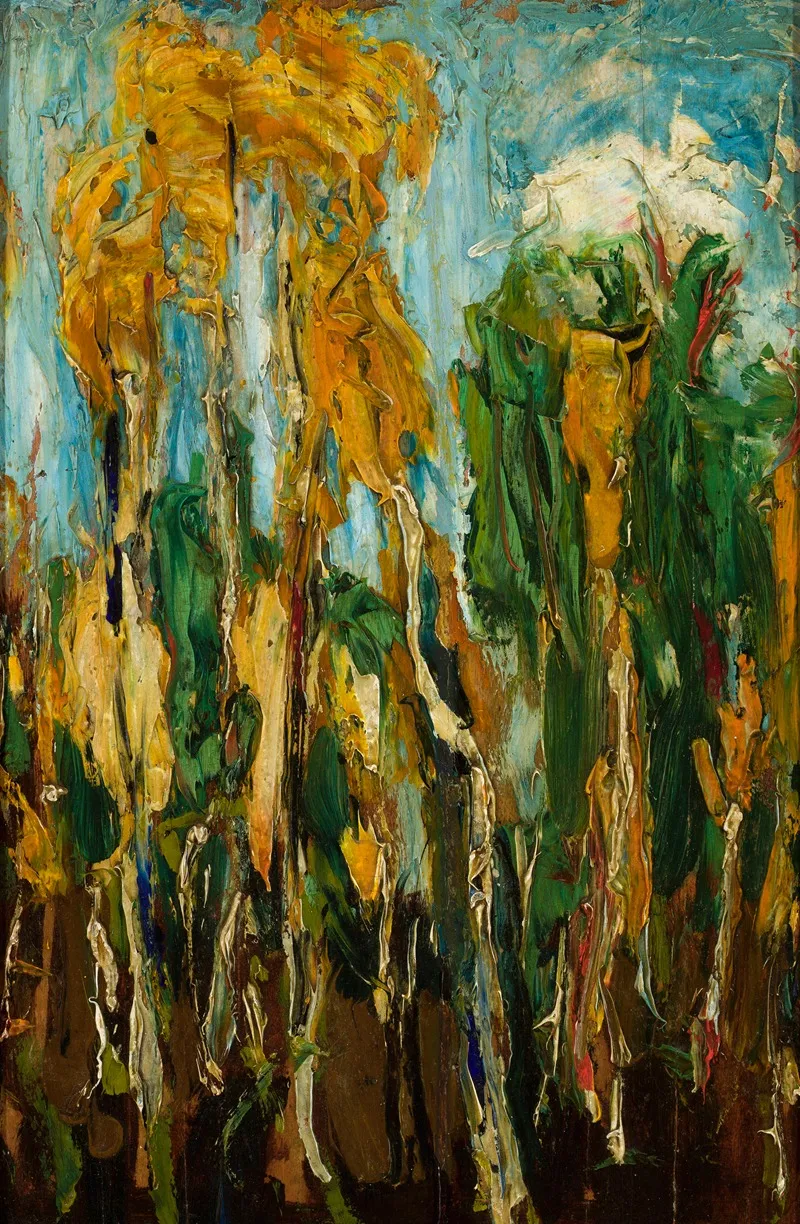 Birch Trees 2 by Konrad Krzyżanowski - Canvas Print