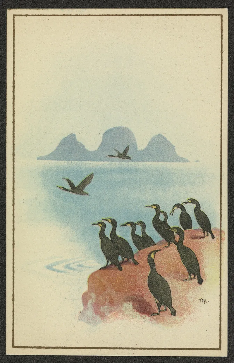 Bird Motif 5 by Thorolf Holmboe - Canvas Print