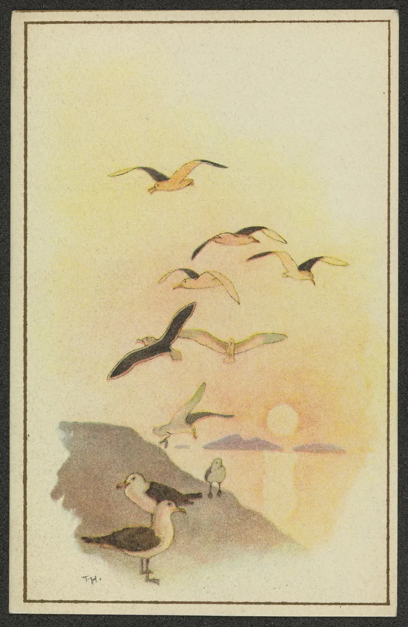 Bird Motif 6 by Thorolf Holmboe - Canvas Print