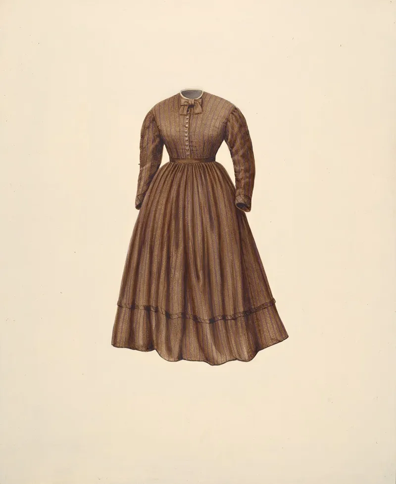 Bishop Hill Dress by H. Langden Brown - Canvas Print