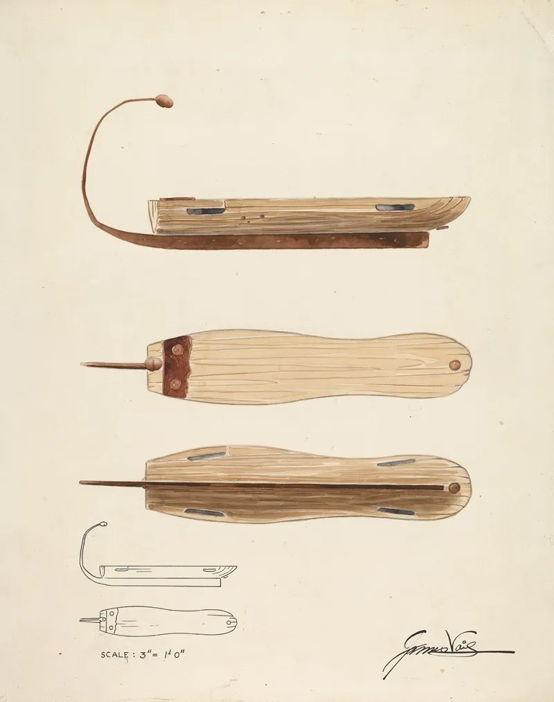 Bishop Hill Skate by James Vail - Canvas Print