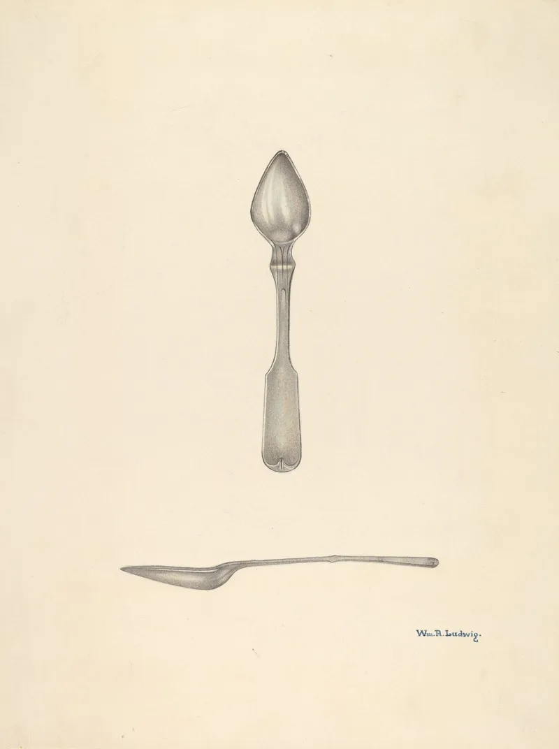 Bishop Hill Small Spoon 2 by William Ludwig - Canvas Print