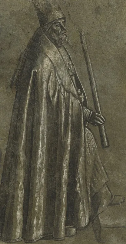 Bishop Holding A Candle by Vittore Carpaccio - Canvas Print
