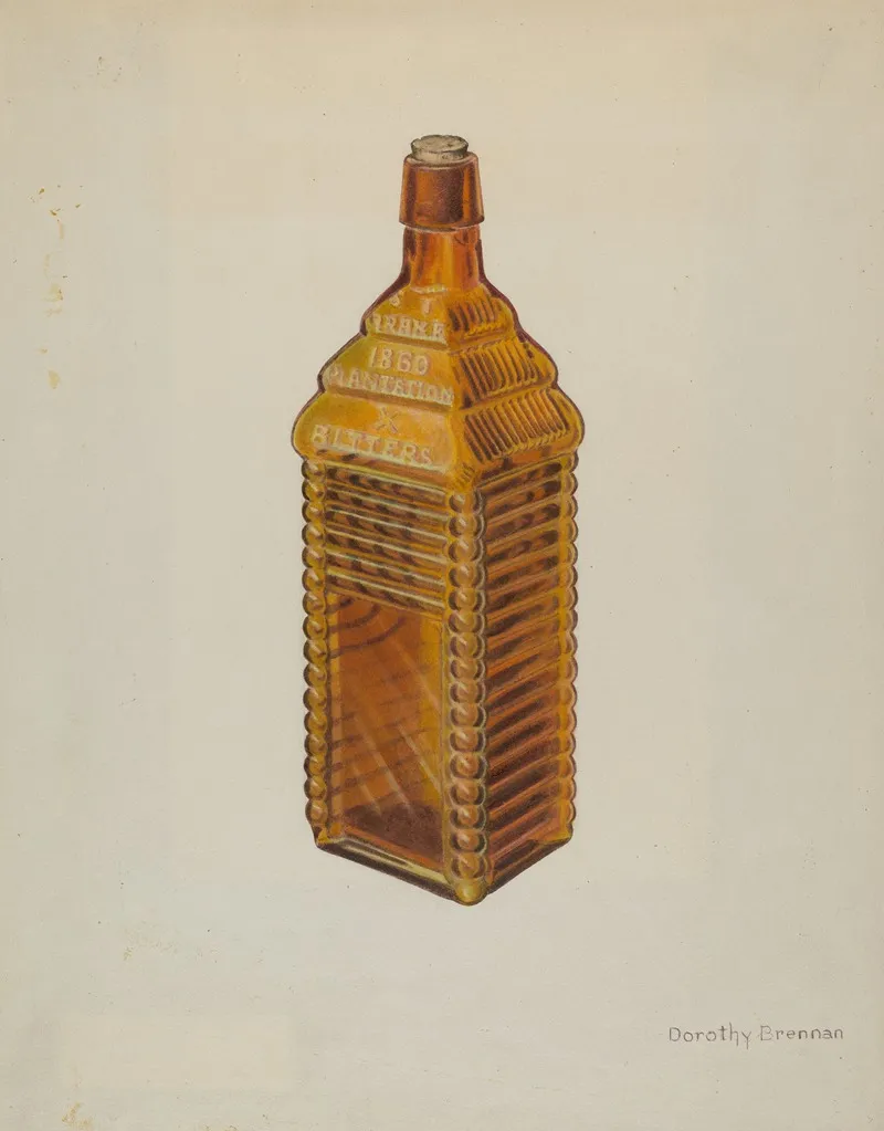 Bitters Bottle by Dorothy Brennan - Canvas Print