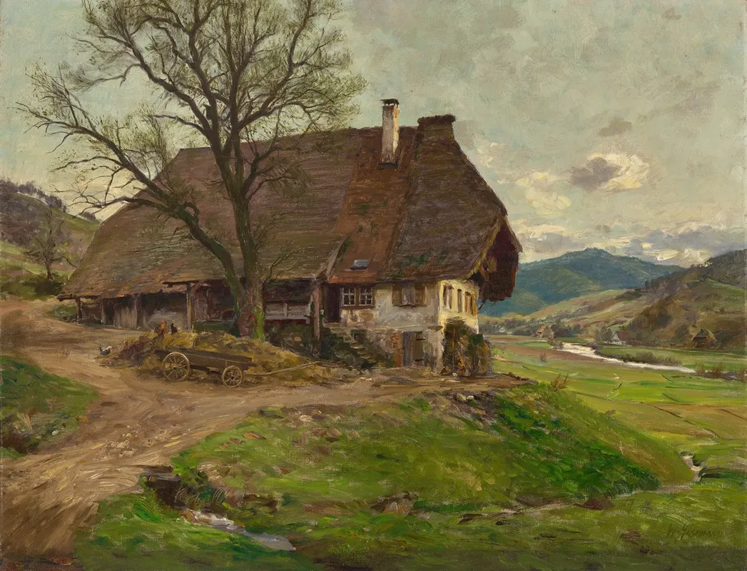 Black Forest House by Wilhelm Gustav Friedrich Hasemann - Canvas Print