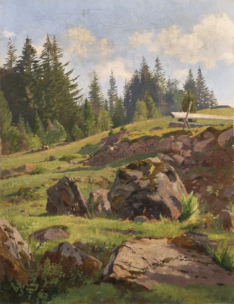 Black Forest Landscape 3 by Max Wilhelm Roman - Canvas Print