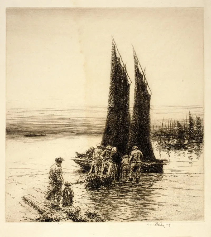 Black Sails Brittany by Kerr Eby - Canvas Print