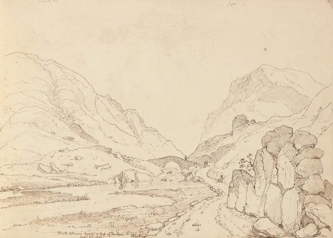 Black Stream Bridge Gap Of Dunlow 6 September 1841