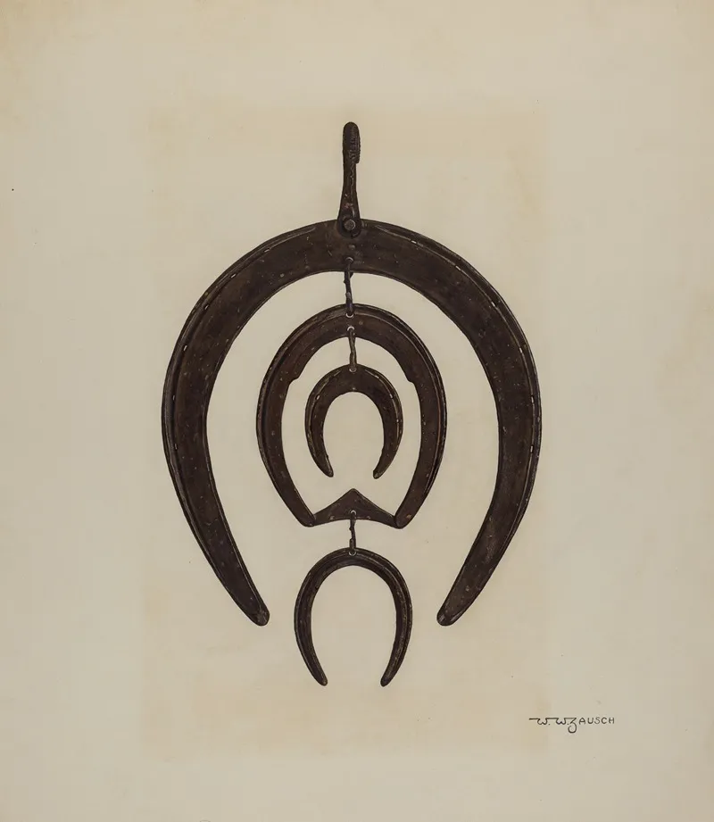 Blacksmiths Sign by W.W. Zausch - Canvas Print
