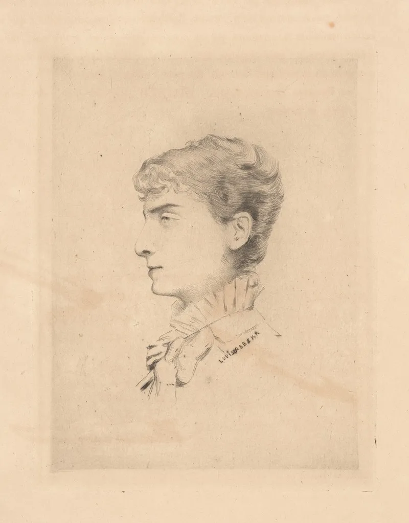 Blanche Barretta by Louise Abbéma - Canvas Print
