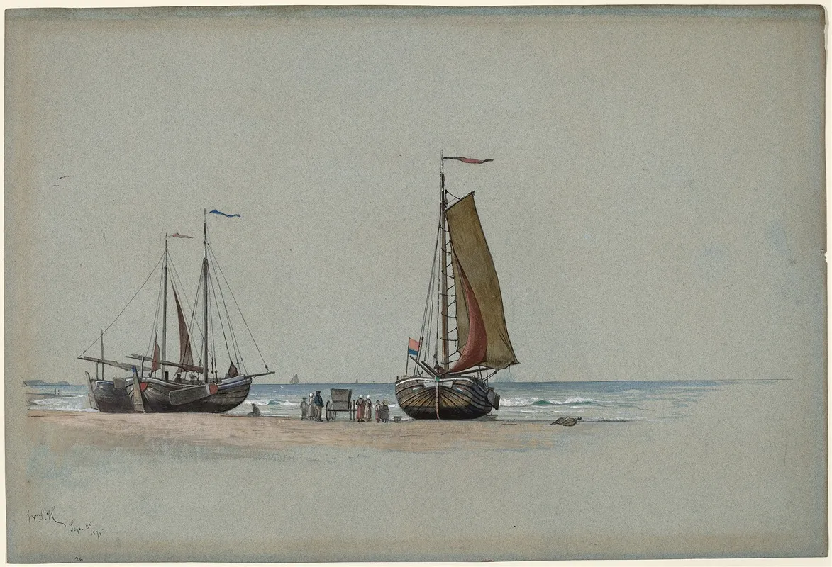 Blankenberge No 3 by William Stanley Haseltine - Canvas Print