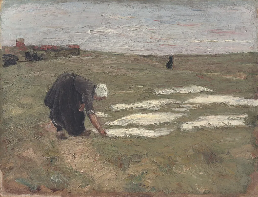 Bleiche Auf Den Dunen Bei Katwijk by Max Liebermann - Canvas Print