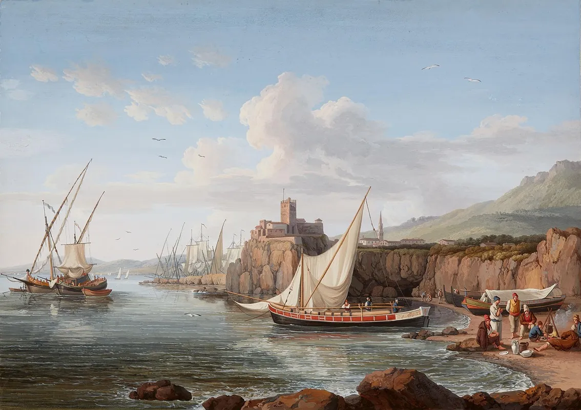 Blick Auf Aci Castello by Jacob Philipp Hackert - Canvas Print