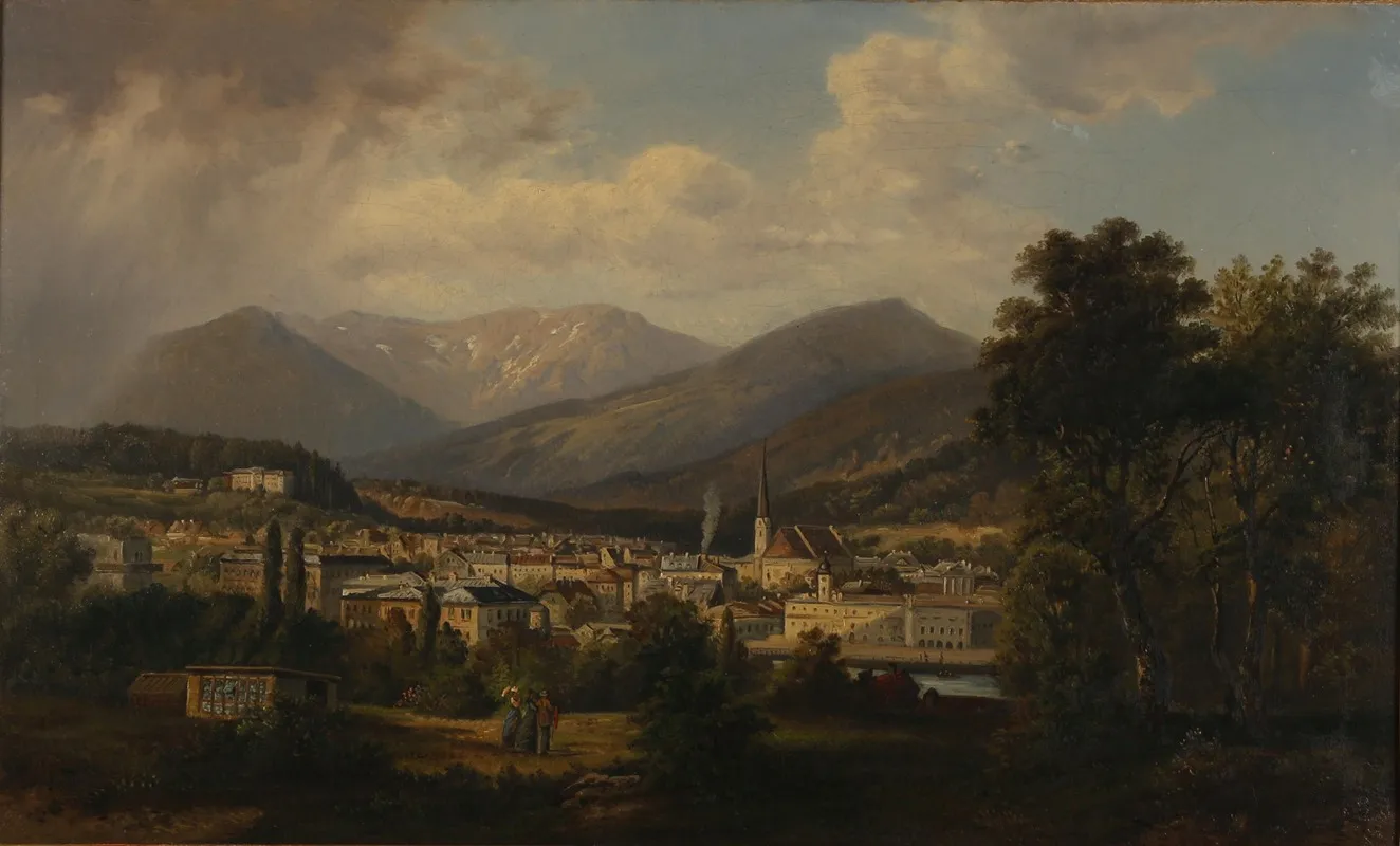 Blick Auf Bad Ischl by Gustav Barbarini - Canvas Print