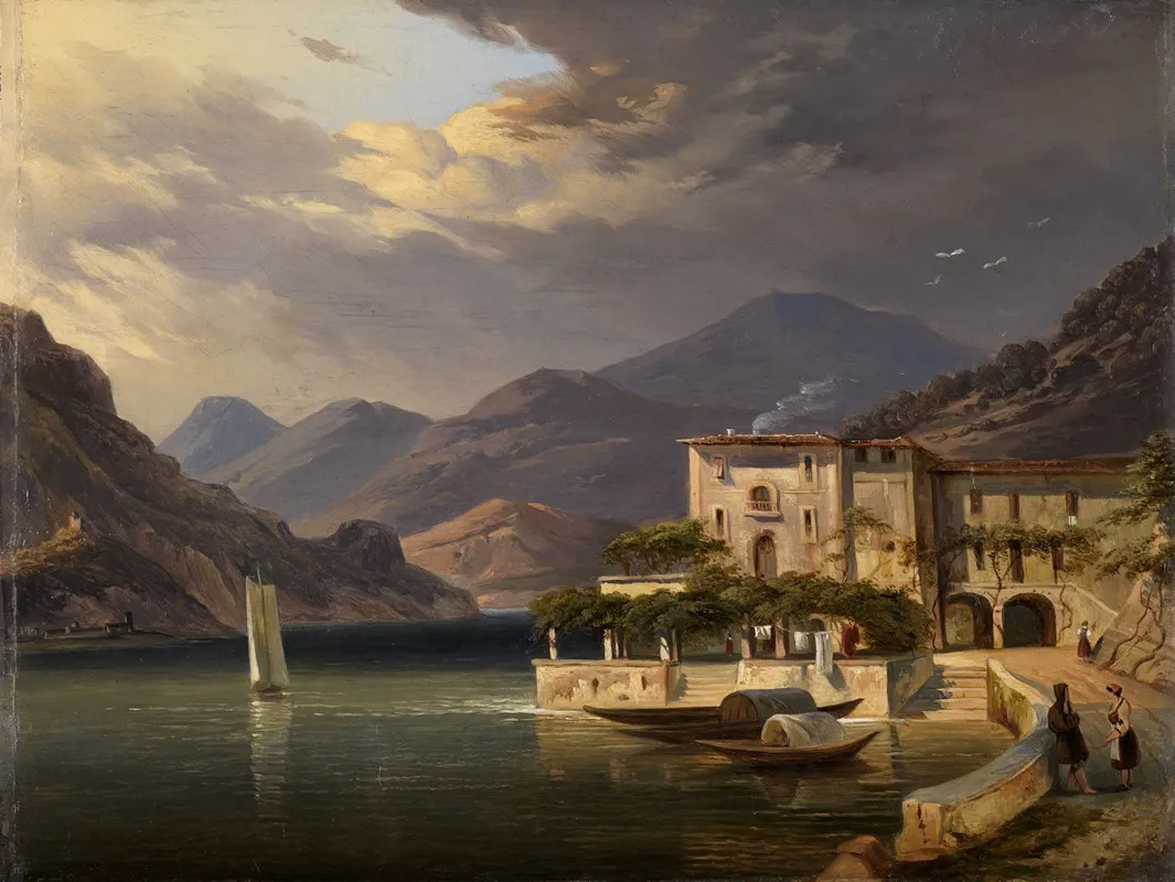 Blick Auf Bellaggio Am Comersee by Carl Ludwig Frommel - Canvas Print