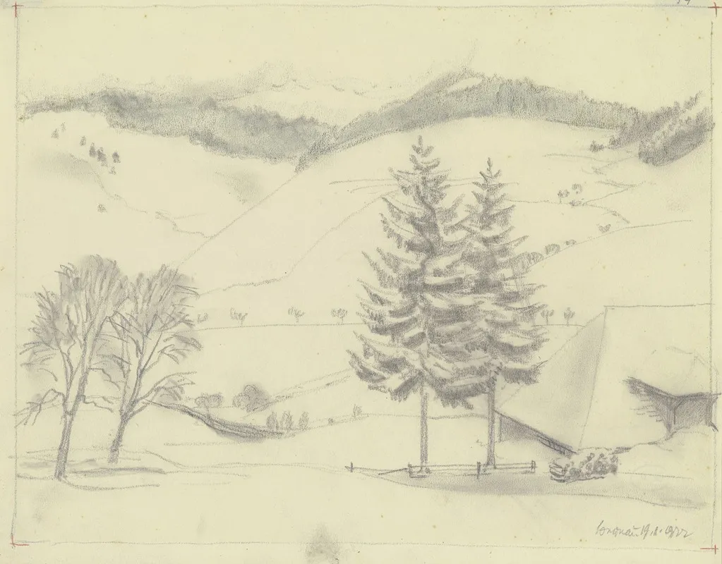 Blick Auf Das Winterliche Bernau
