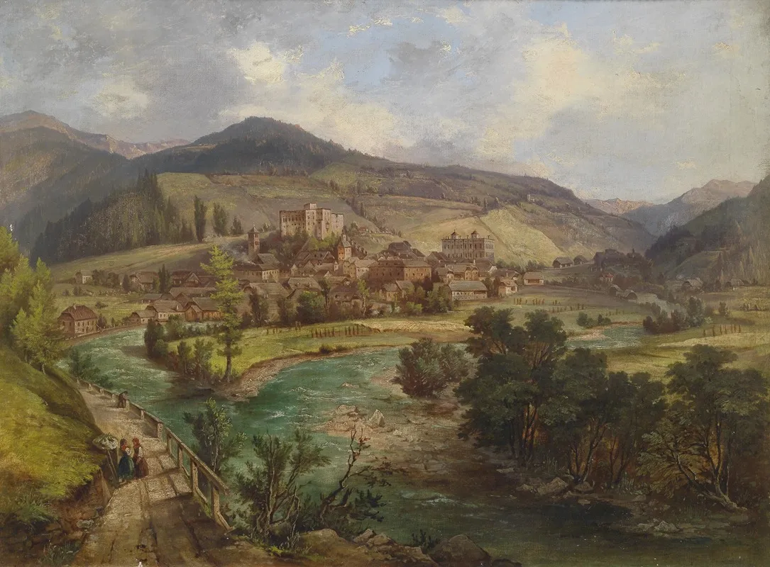 Blick Auf Gmund In Karnten by Jakob Canciani - Canvas Print
