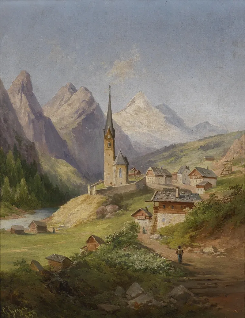 Blick Auf Heiligenblut by Georg Geyer - Canvas Print