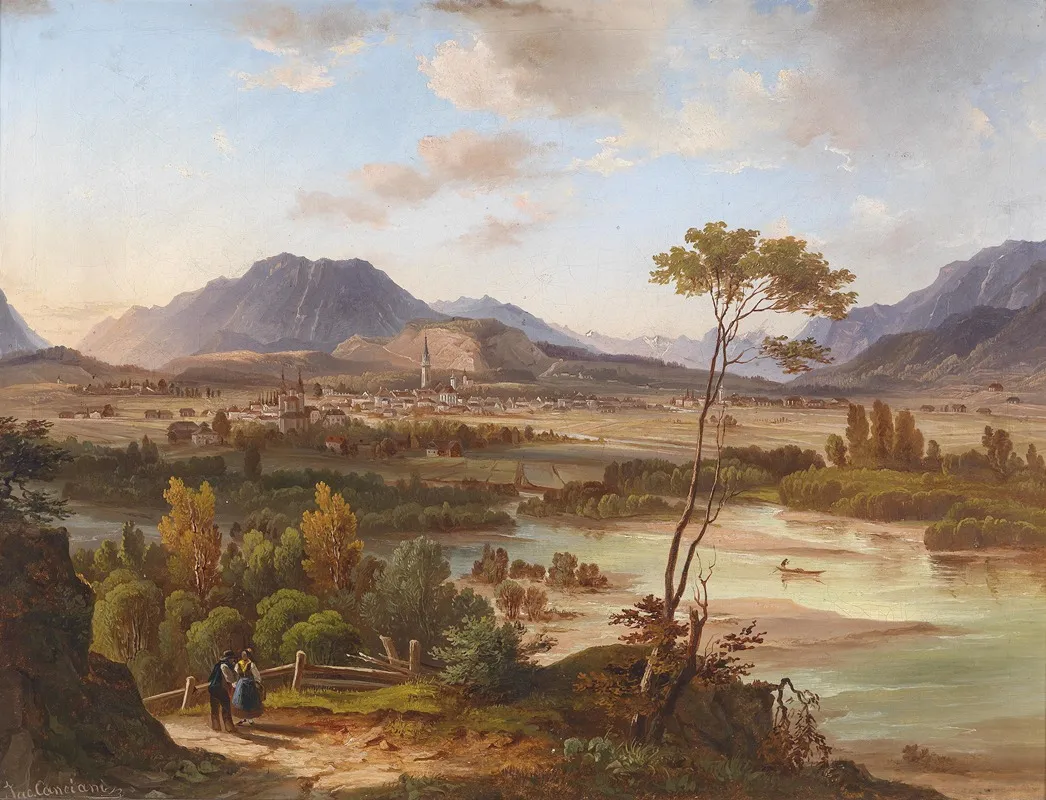 Blick Auf Villach by Jakob Canciani - Canvas Print