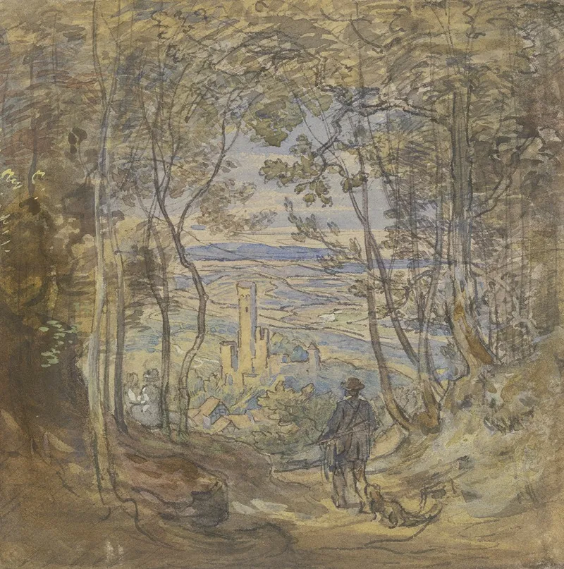 Blick Aus Dem Wald Auf Eppstein