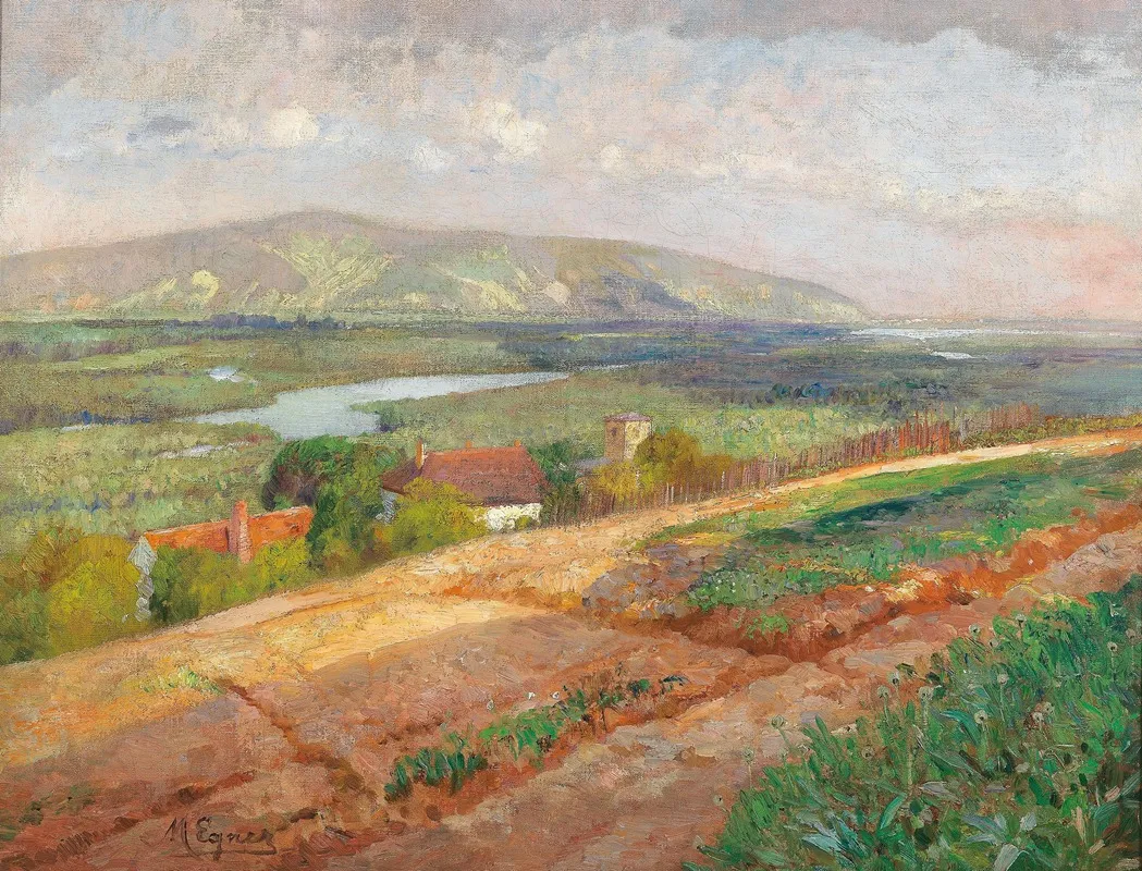 Blick Gegen Den Bisamberg