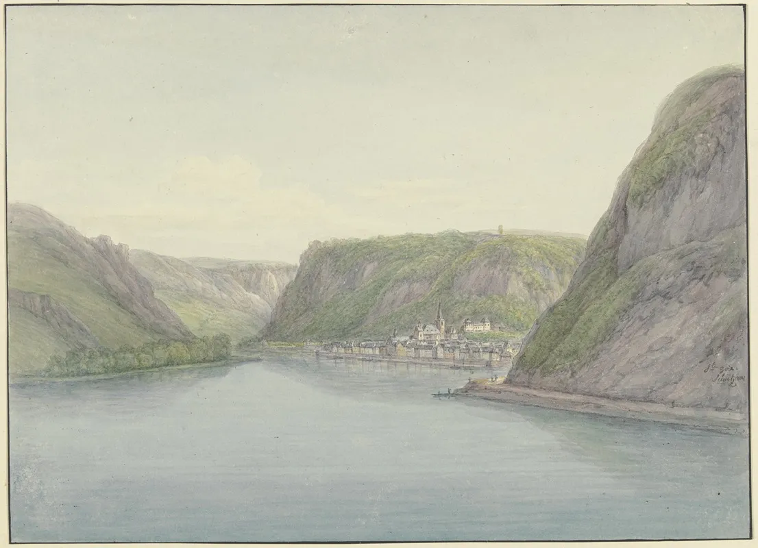 Blick In Das Rheintal Rechts Sankt Goar 2