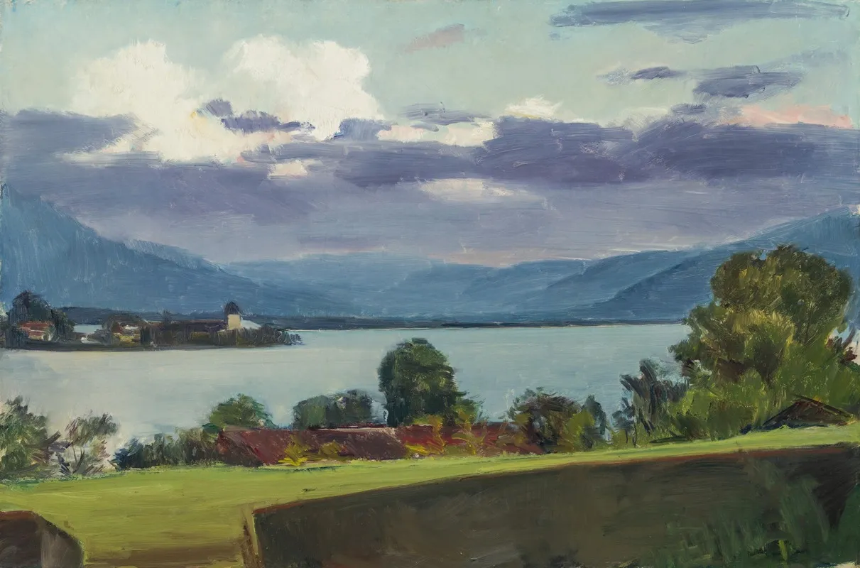 Blick Von Balkon Auf Die Fraueninsel