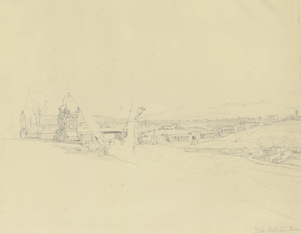 Blick Von Der Villa Celimontana by Carl Morgenstern - Canvas Print
