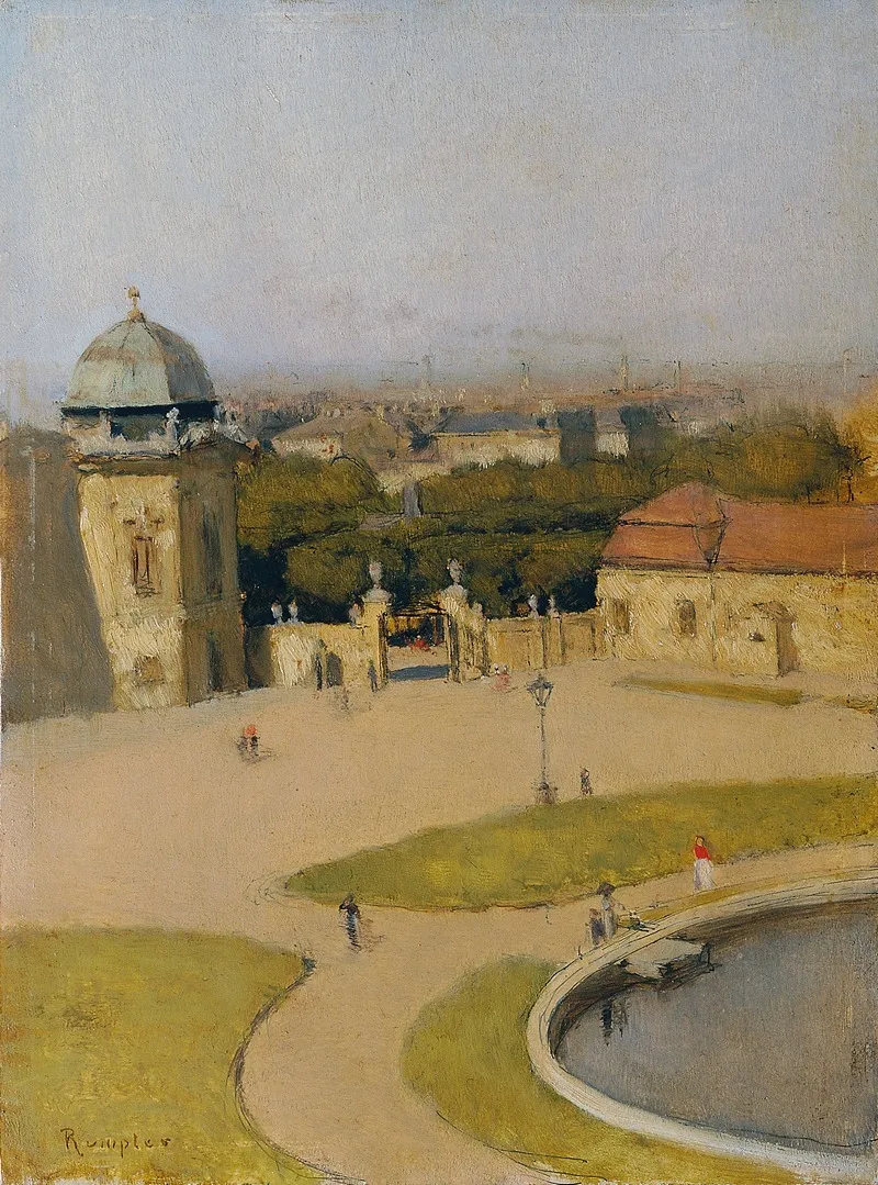 Blick Von Sudwest Auf Das Obere Belvedere