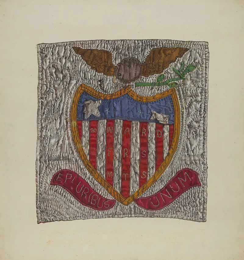 Block From Friendship Quilt by Florence Truelson - Canvas Print