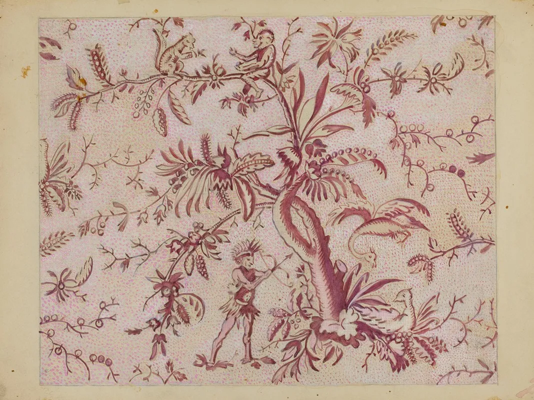 Block Print by George Loughridge - Canvas Print