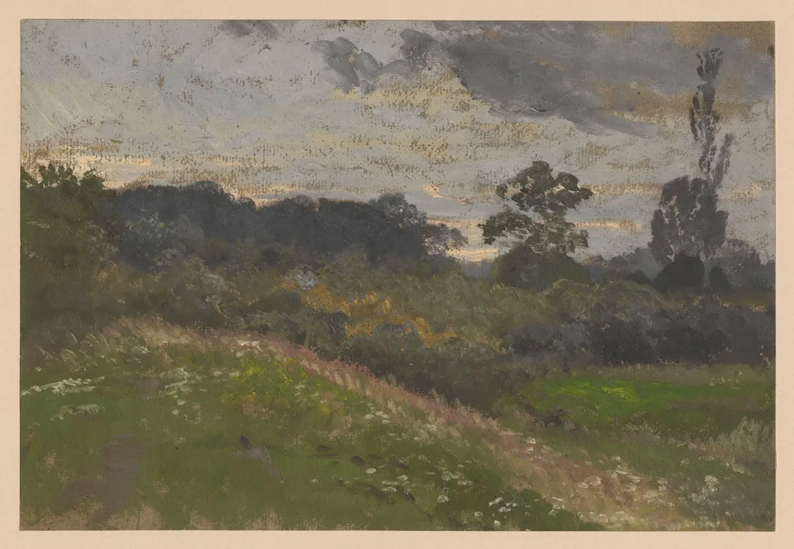 Blooming Meadow Near Jelcz by Adolf Dressler - Canvas Print