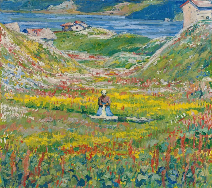 Blooming Valley by Giovanni Giacometti - Canvas Print