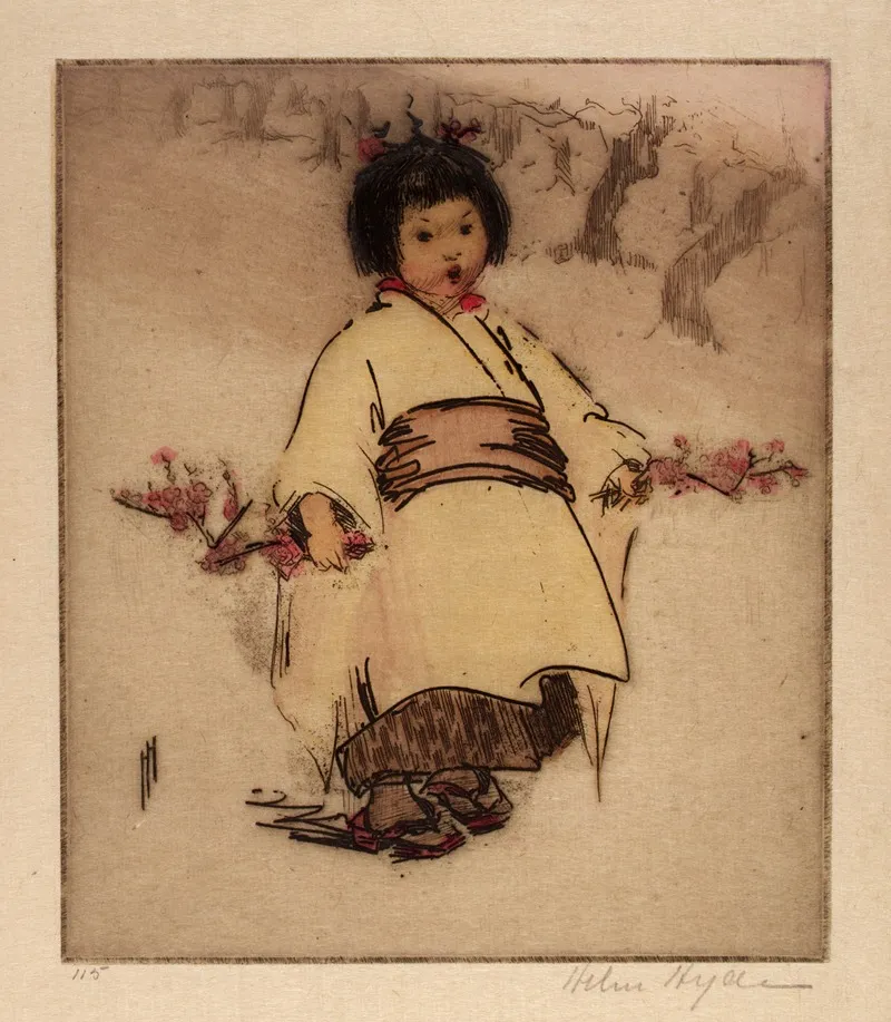 Blossom Child by Helen Hyde - Canvas Print
