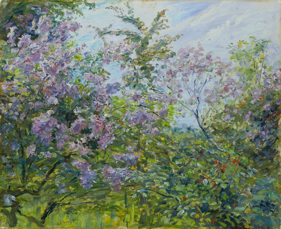 Blossoming Lilac by Max Slevogt - Canvas Print