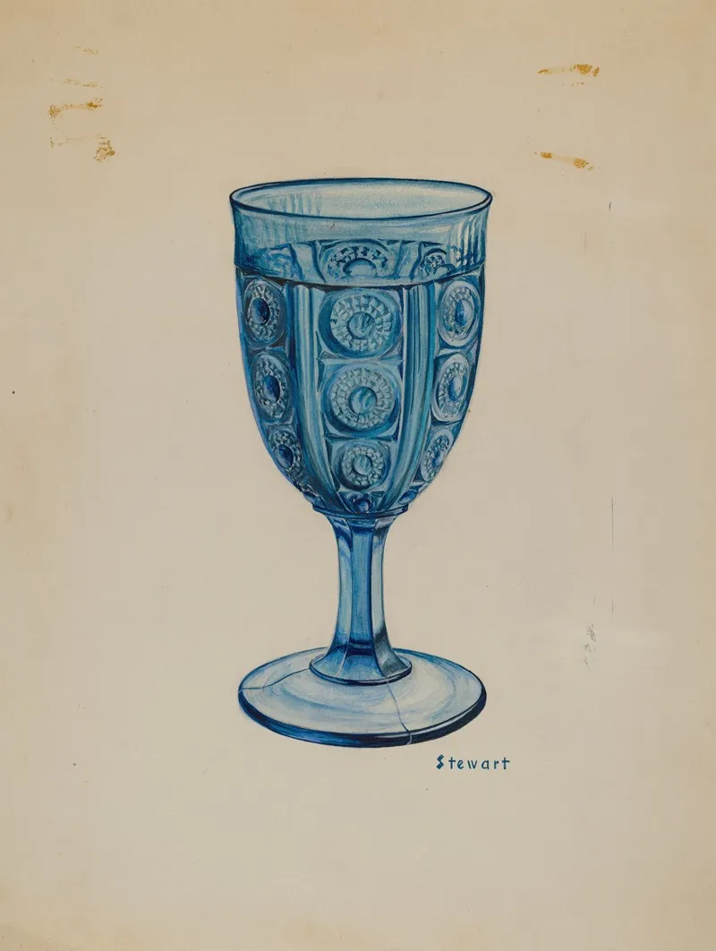 Blue Goblet by Robert Stewart - Canvas Print