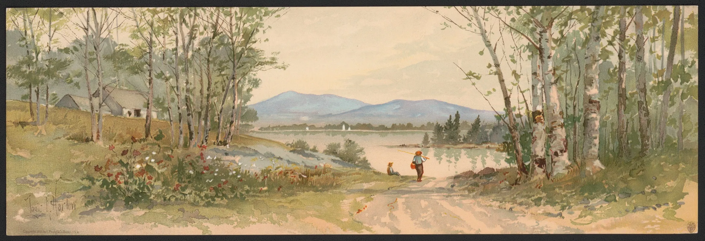 Blue Hills Camden Me 2 by Louis Kinney Harlow - Canvas Print