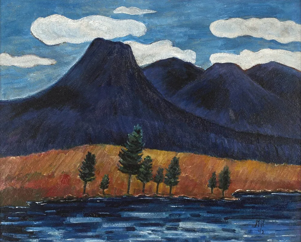 Blue Landscape 2 by Marsden Hartley - Canvas Print